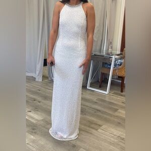 Mac Duggar bead gown